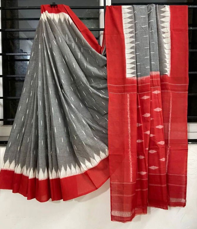 MG 263 Plain Linen Printed Daily Wear Sarees Catalog